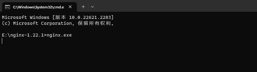 启动nginx